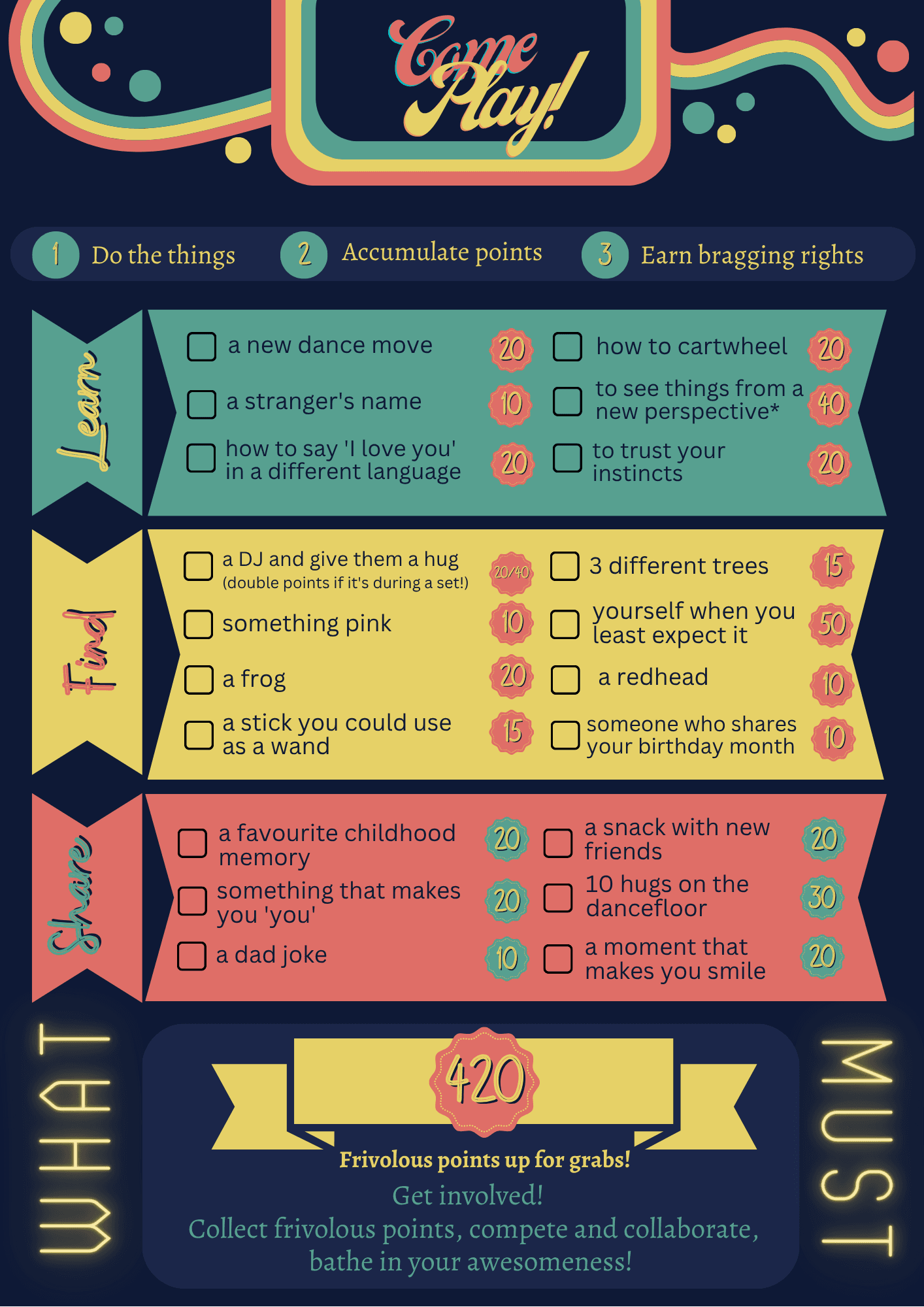 Come Play! Game Poster